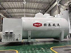One set of 80 cubic meters LNG marine fuel tank has been delivered to the customer site