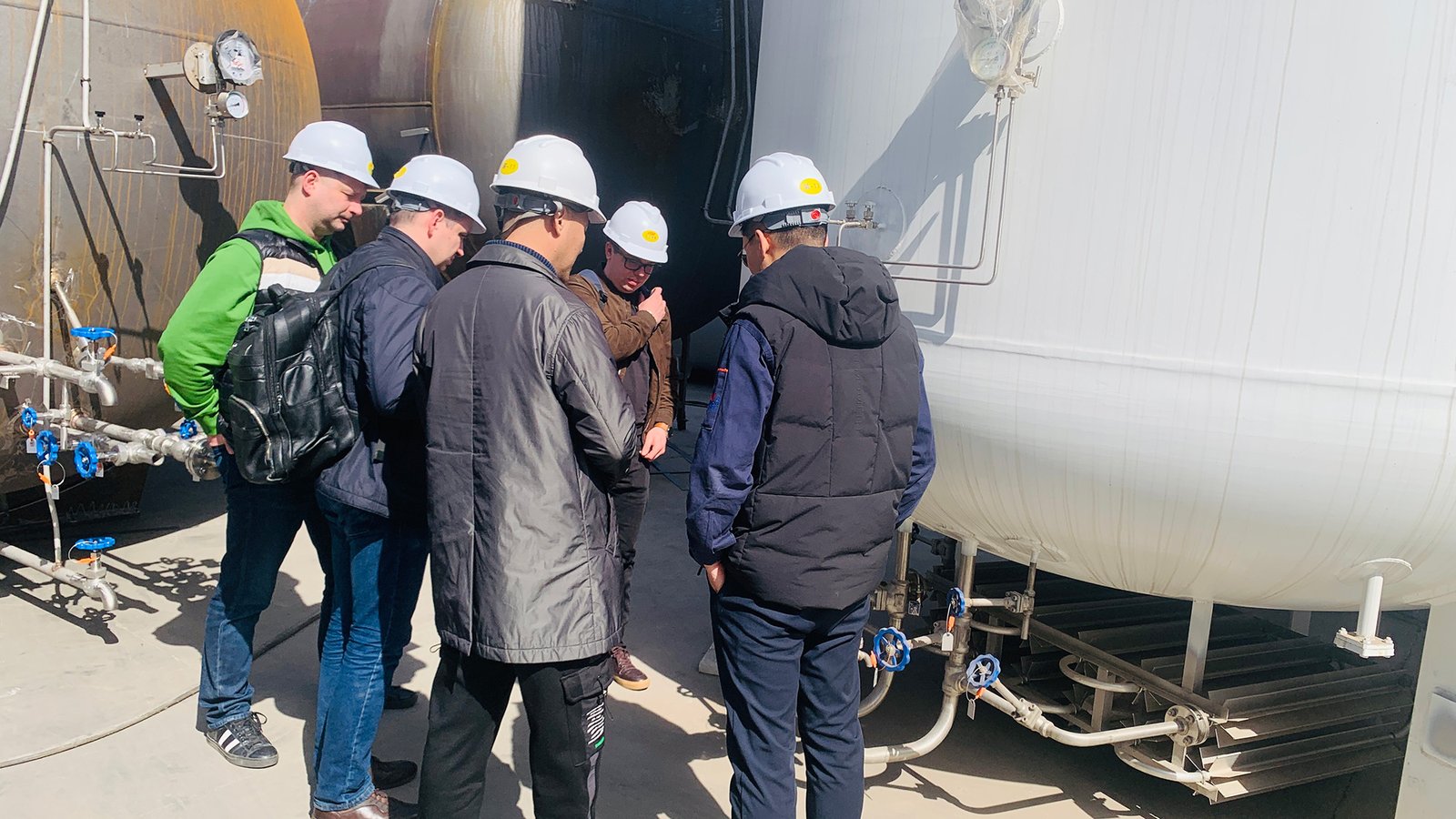 Russian customer visited our company for an inspection